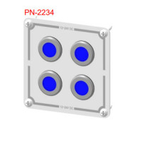 Stainless steel Panel - Rocker Switch with 4 Panels - PN-2234 - ASM